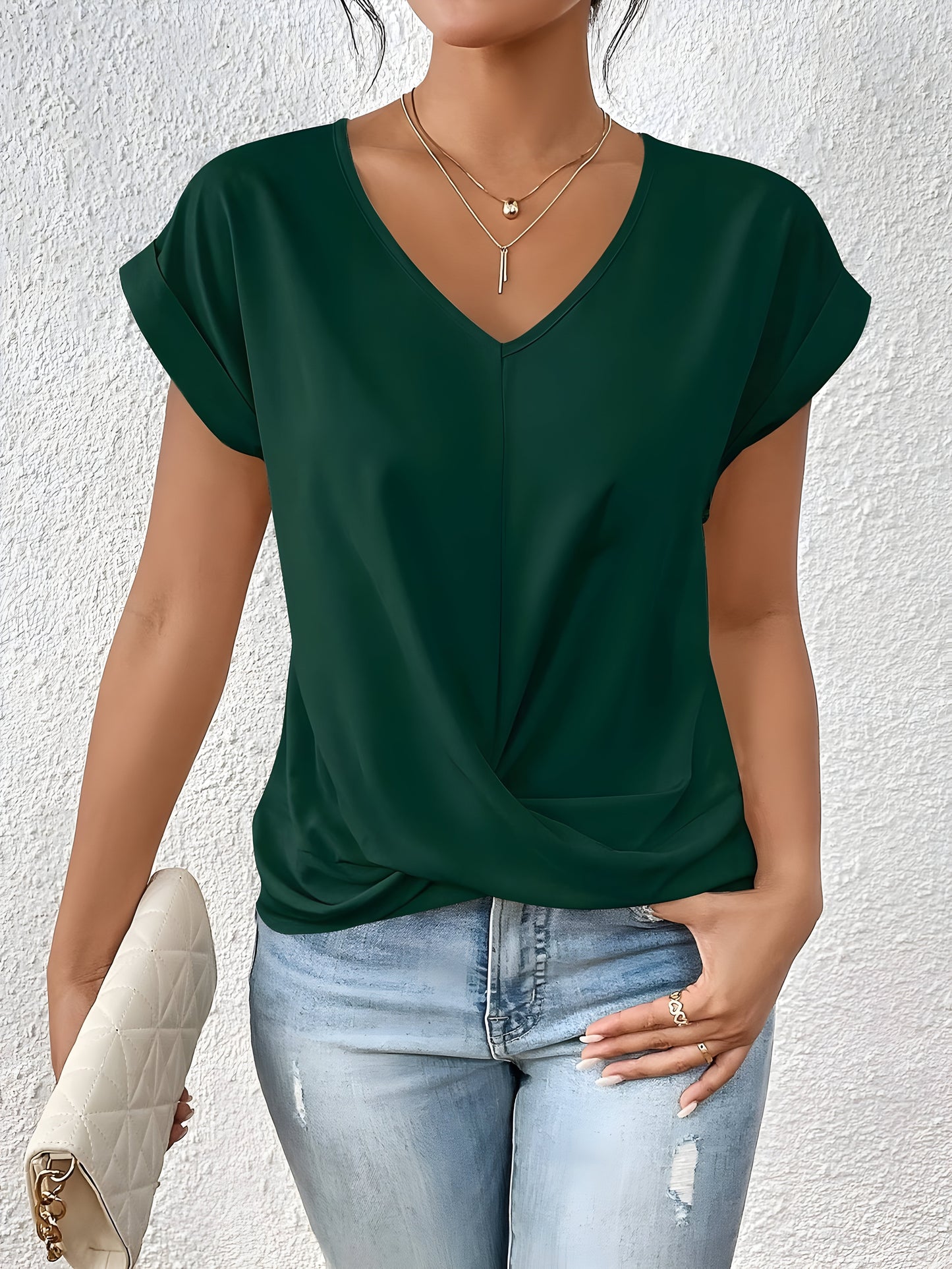 Katie | Elegantes Shirt mit V-Ausschnitt VV