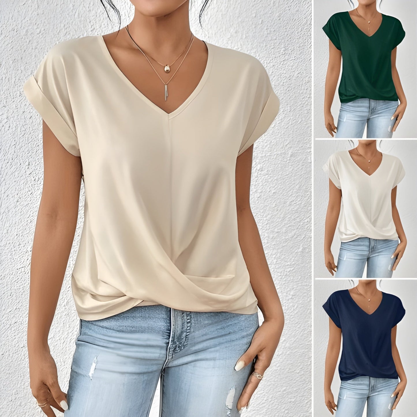 Katie | Elegantes Shirt mit V-Ausschnitt VV