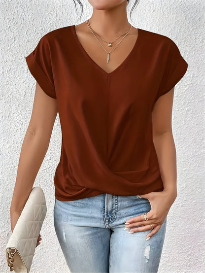 Katie | Elegantes Shirt mit V-Ausschnitt VV